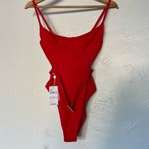 Trina Turk Red One-Piece Swimsuit